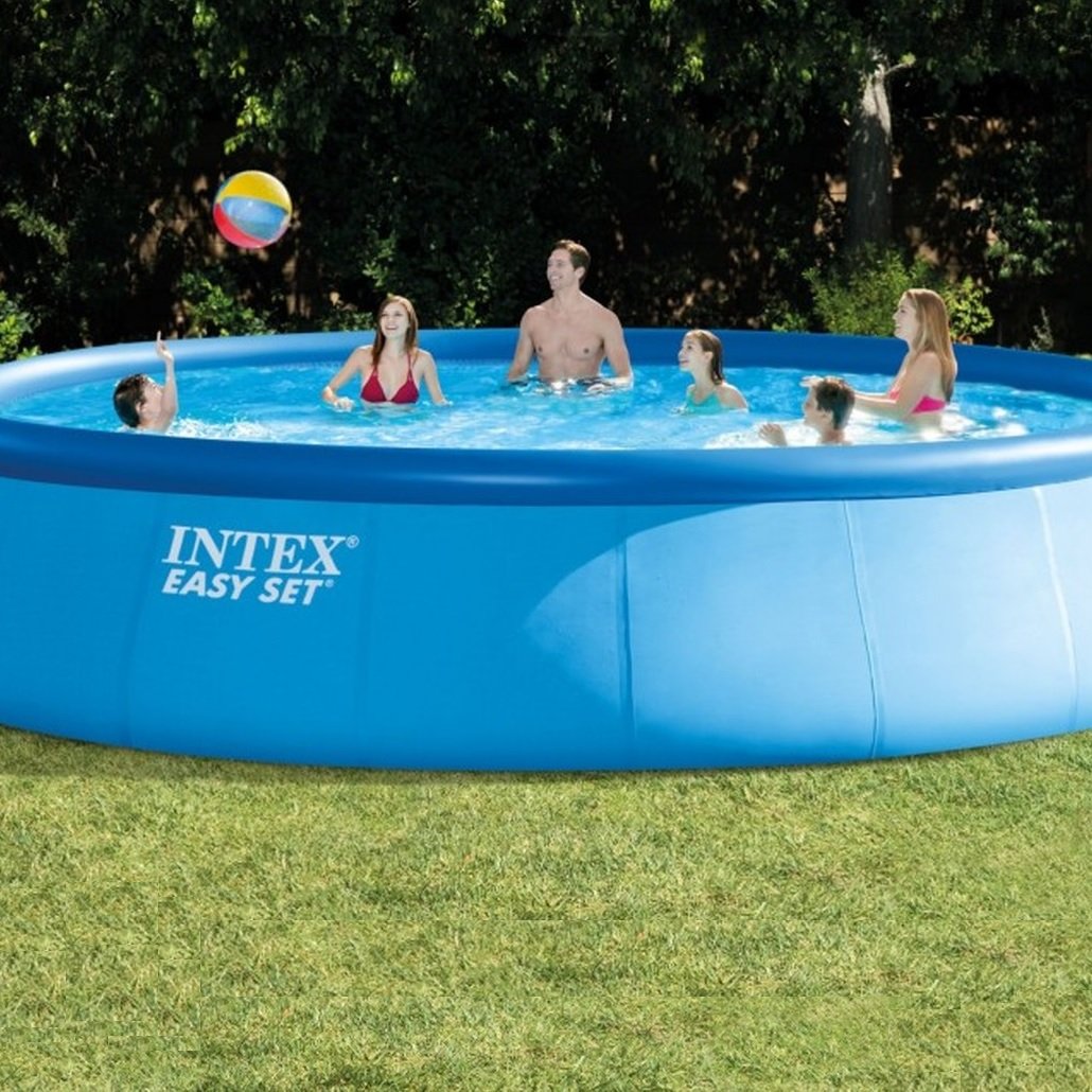 Intex 18' x 48" Easy Set Round Swimming Pool Complete Set