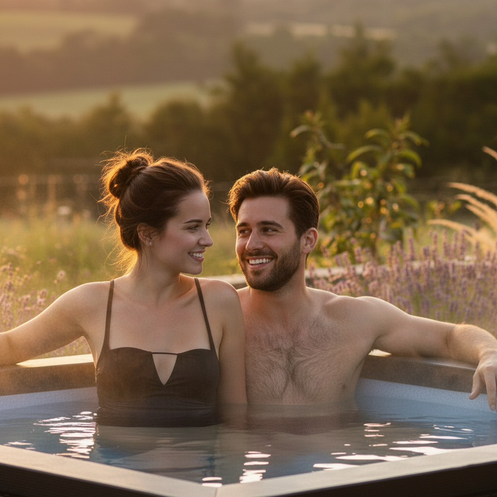 Garda | 4/6-Person Eco Foam Hot Tub | Built-In Integrated Heater | UKCA