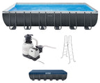 Intex 24' x 12' x 52" Ultra XTR Rectangular Frame Pool Set with Sand Filter Pump