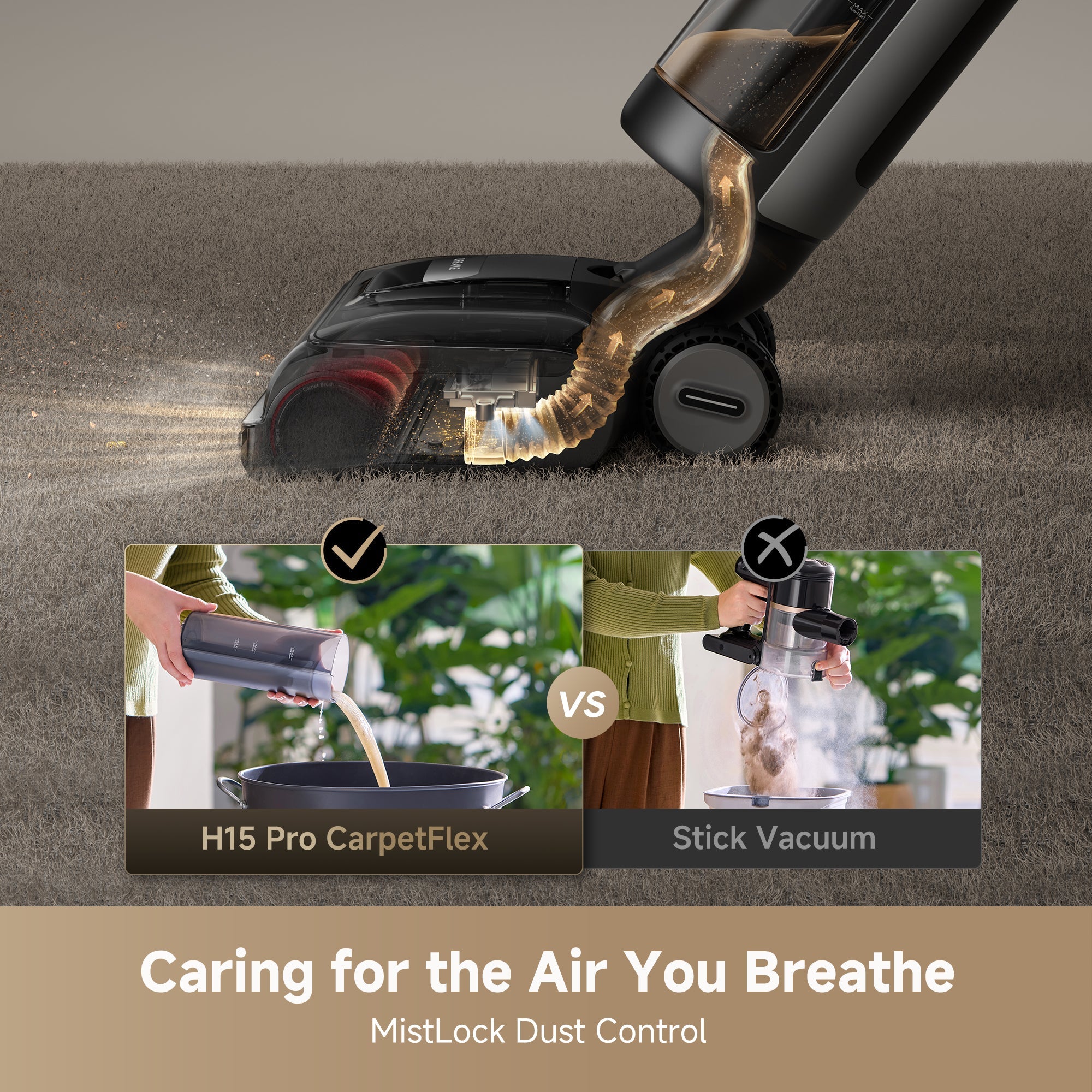 Dreame H15 Pro CarpetFlex Wet Dry Vacuum