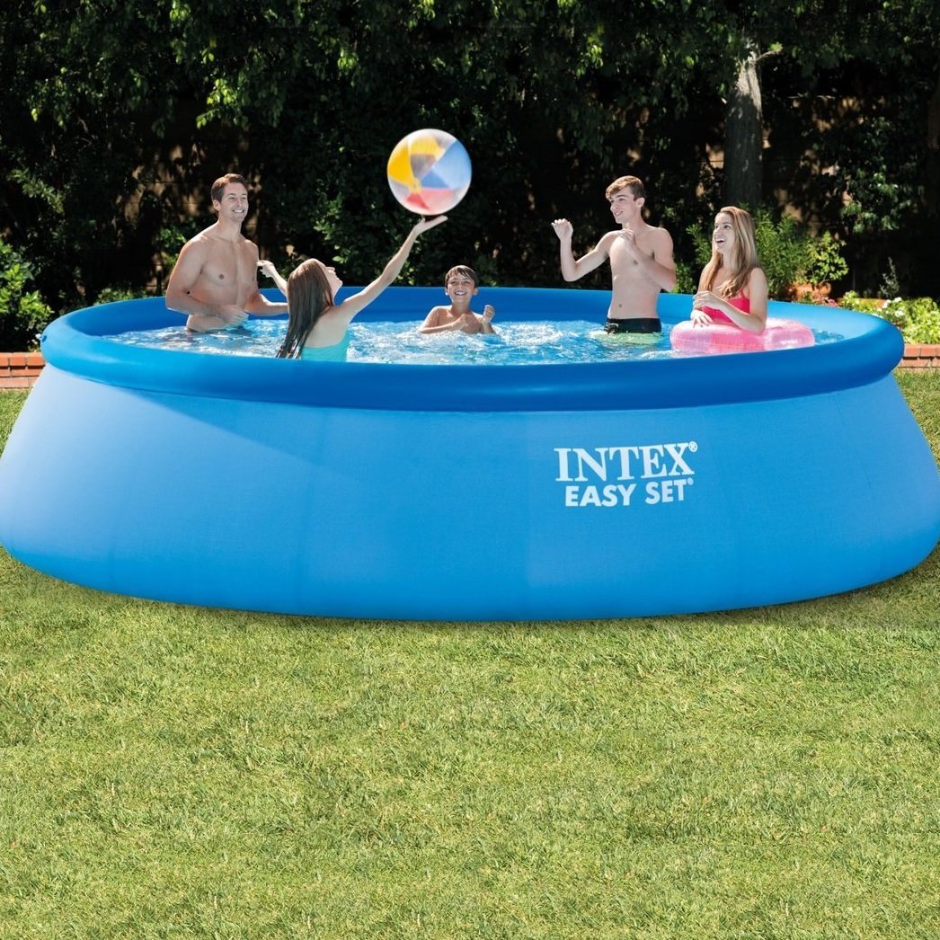 Intex 15' x 42" Easy Set Round Swimming Pool Complete Set