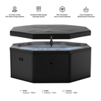 Como | 6-Person Eco Foam Hot Tub | Built-In Integrated Heater | UKCA