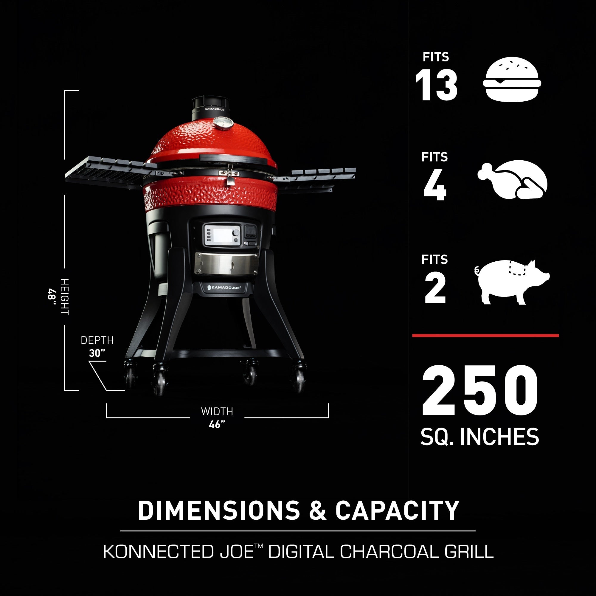 Kamado Joe Konnected Joe™ Digital Charcoal Grill & Smoker