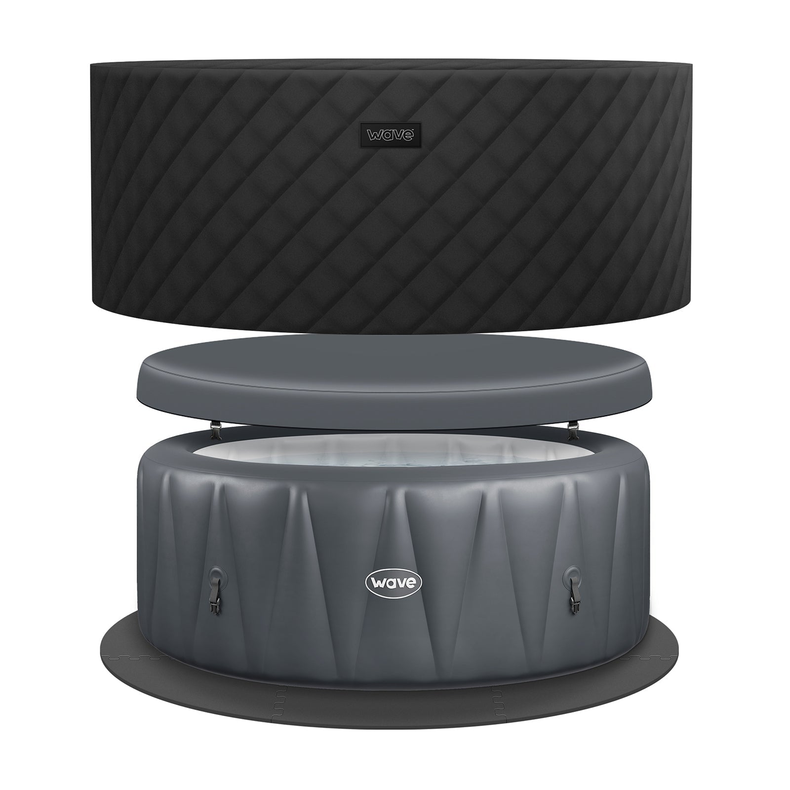 Atlantic | 4/6-Person Inflatable Hot Tub | Integrated Heater | UKCA