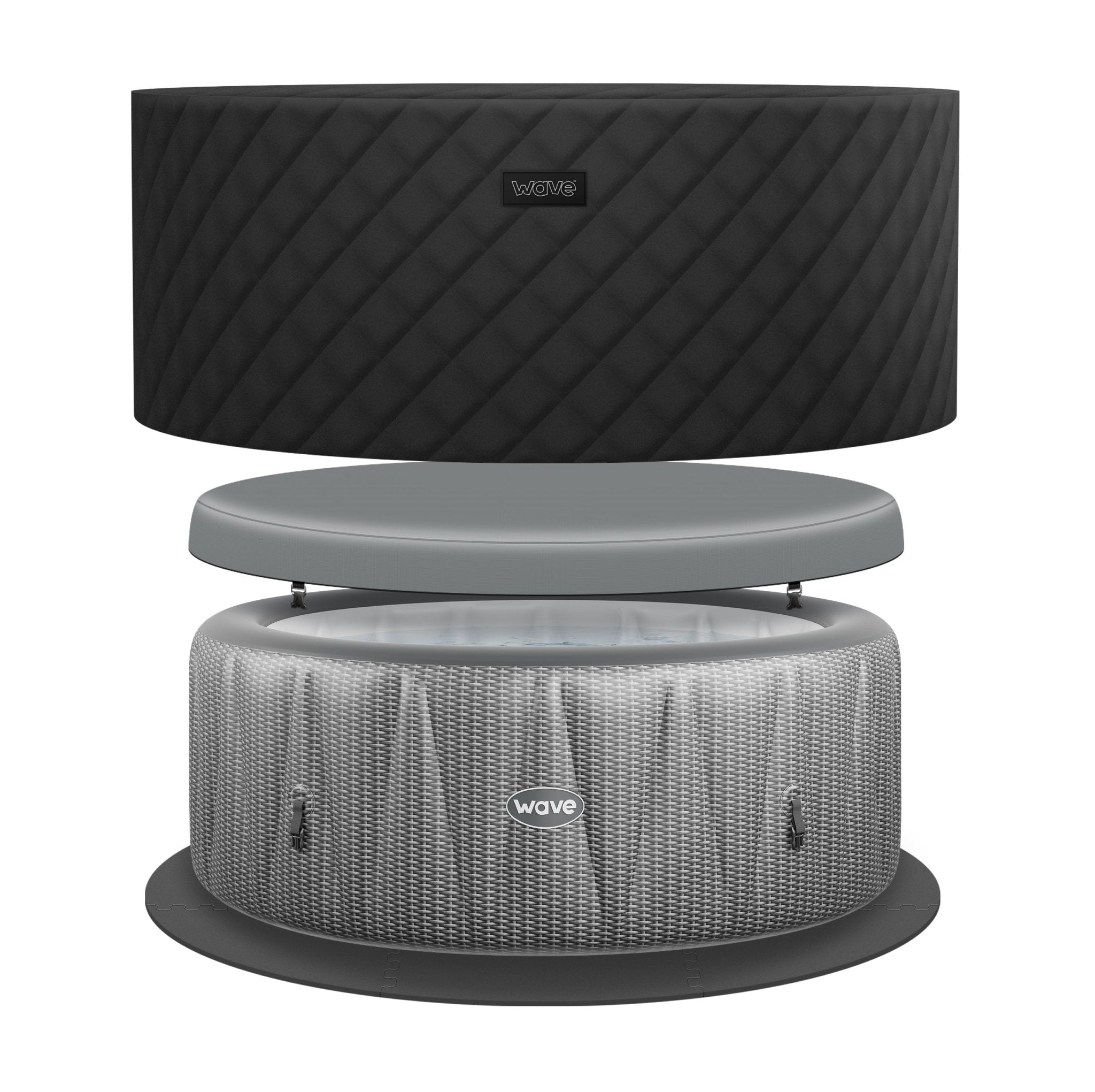 Atlantic | 4/6-Person Inflatable Hot Tub | Integrated Heater | UKCA