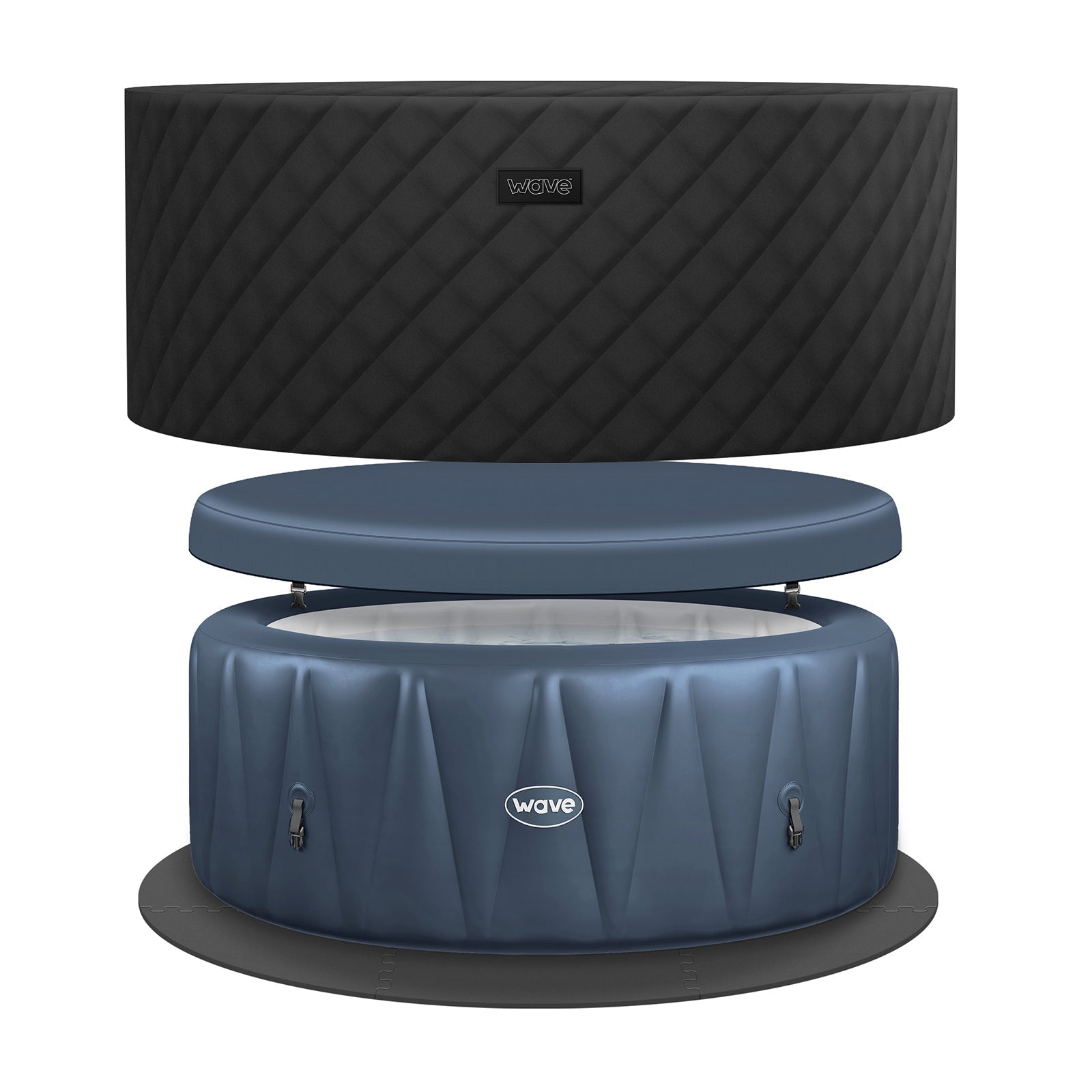 Atlantic | 4/6-Person Inflatable Hot Tub | Integrated Heater | UKCA