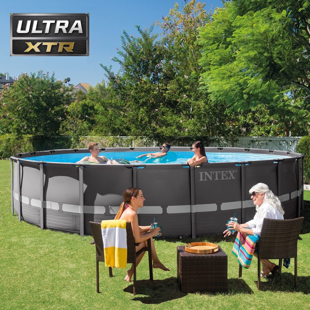 Intex 18' x 52" Ultra XTR™ Frame Pool Set with Sand Filter Pump